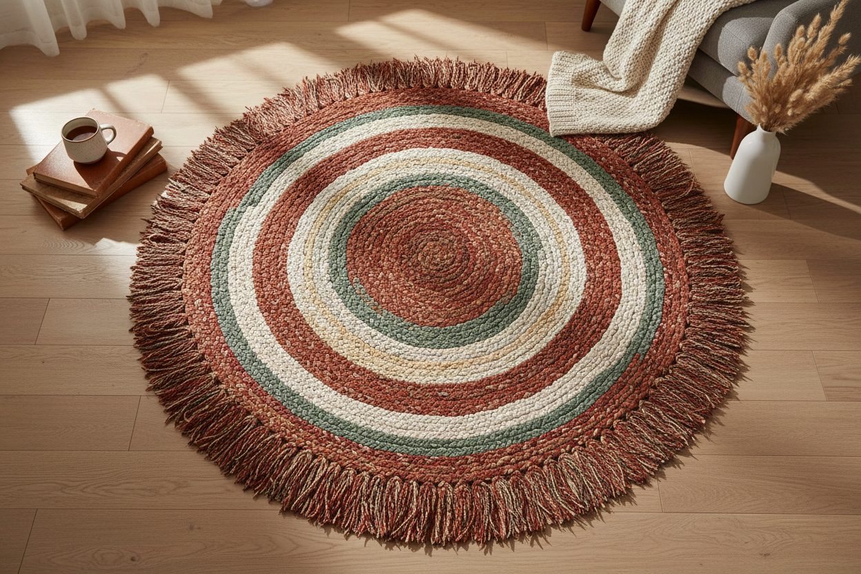 Braided Boho Area Rugs