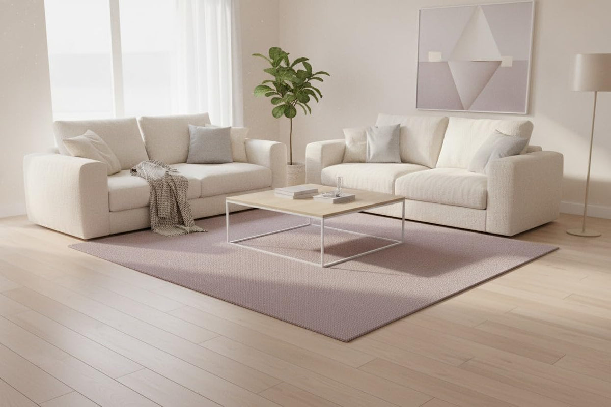 9x12 Feet - Hand-Tufted Wool Area Rug Solid Pattern Soft Textured Indoor Contemporary Carpet for Living Room, Dining Room, Office & Home Decor