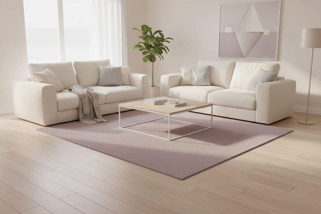 9x12 Feet - Hand-Tufted Wool Area Rug Solid Pattern Soft Textured Indoor Contemporary Carpet for Living Room, Dining Room, Office & Home Decor