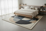 Hand Tufted Wool Accent Rug 2x2 Abstract Soft Decorative Carpet for Entryway, Bedside, Reading Nook & Cozy Home Corners