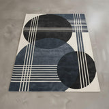 Hand Tufted Wool Accent Rug 2x2 Feet Rectangular – Geometric Soft Carpet for Reading Nook, Entryway & Cozy Corners
