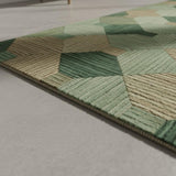 2x2 Feet Rectangular Wool Hand Tufted Geometric Accent Rug – Soft Mini Statement Carpet for Entryway, Reading Nook & Compact Home Décor