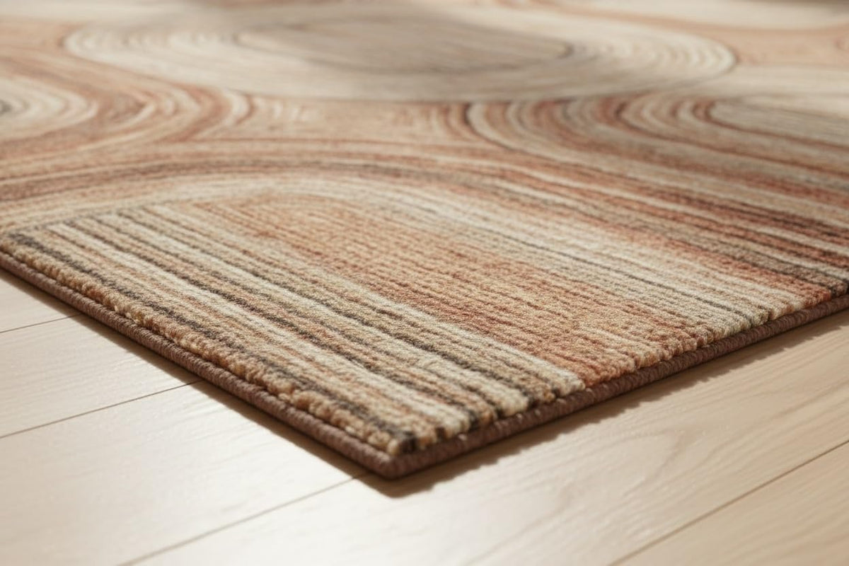 2x2 Feet Rectangular Hand Tufted Multicolor Wool Accent Rug, Soft Cozy Mini Carpet for Reading Nook, Bedroom Corner & Compact Modern Home Decor
