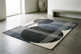 Hand Tufted Wool Accent Rug 2x2 Feet Rectangular – Geometric Soft Carpet for Reading Nook, Entryway & Cozy Corners
