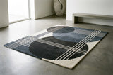 Hand Tufted Wool Accent Rug 2x2 Feet Rectangular – Geometric Soft Carpet for Reading Nook, Entryway & Cozy Corners