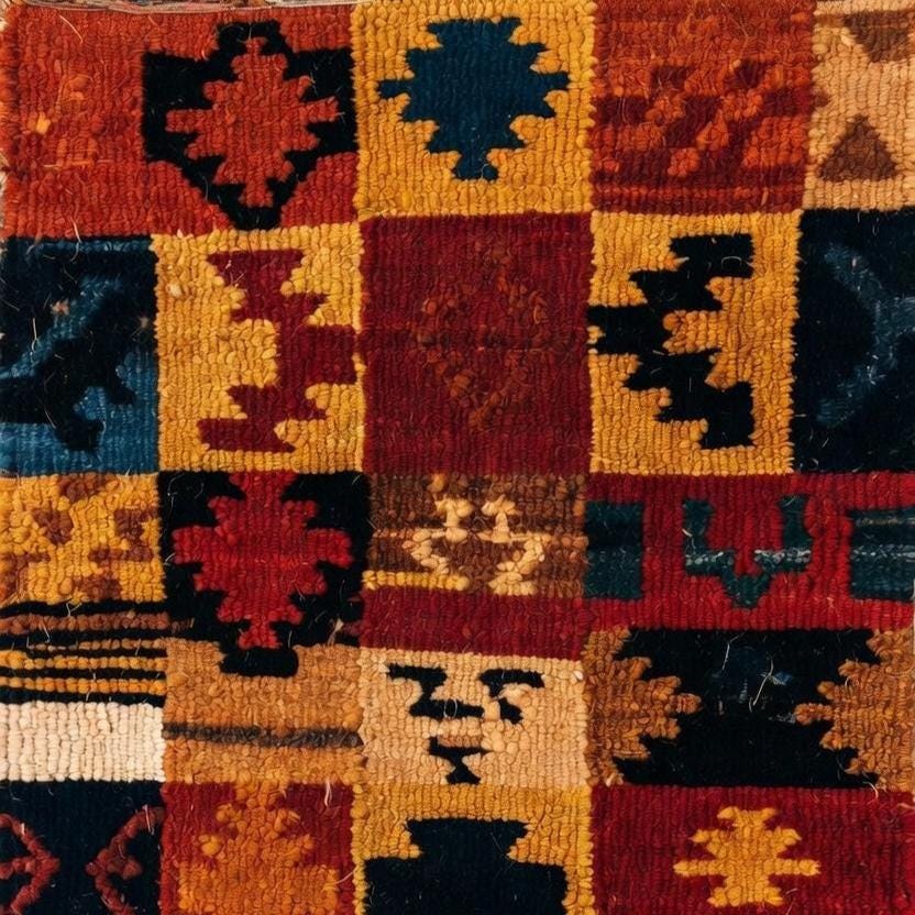 Handwoven Kilim Patchwork Rug, Southwestern Tribal Style Carpet for Home  Decor, Persian Luxury Rug